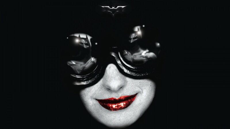 Catwoman with red lips