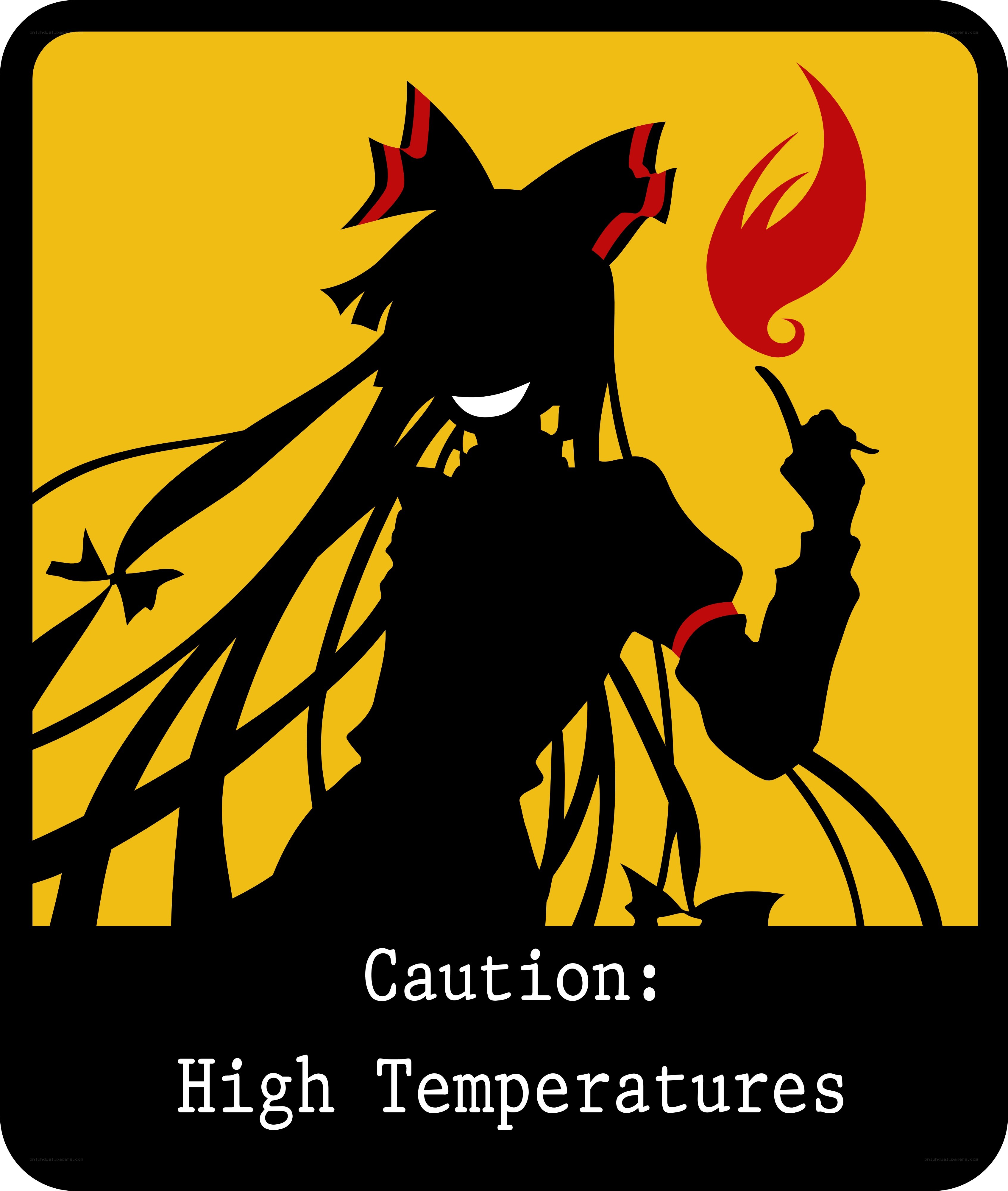 Caution: High Temperatures sign