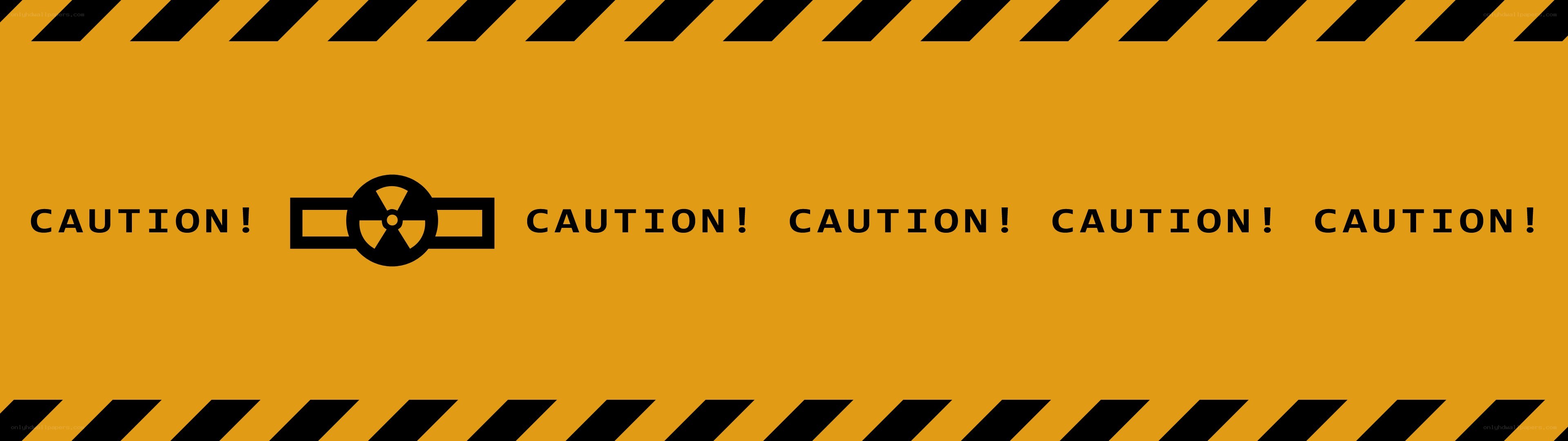 Caution radiation warning