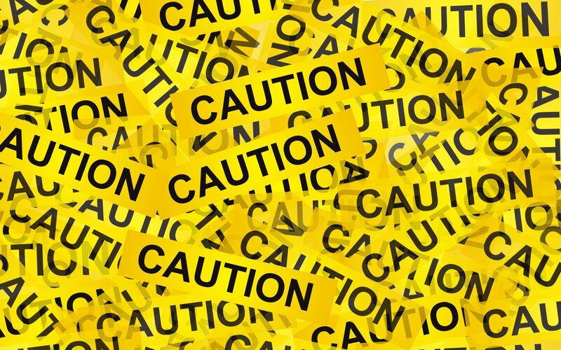 Caution tape collage