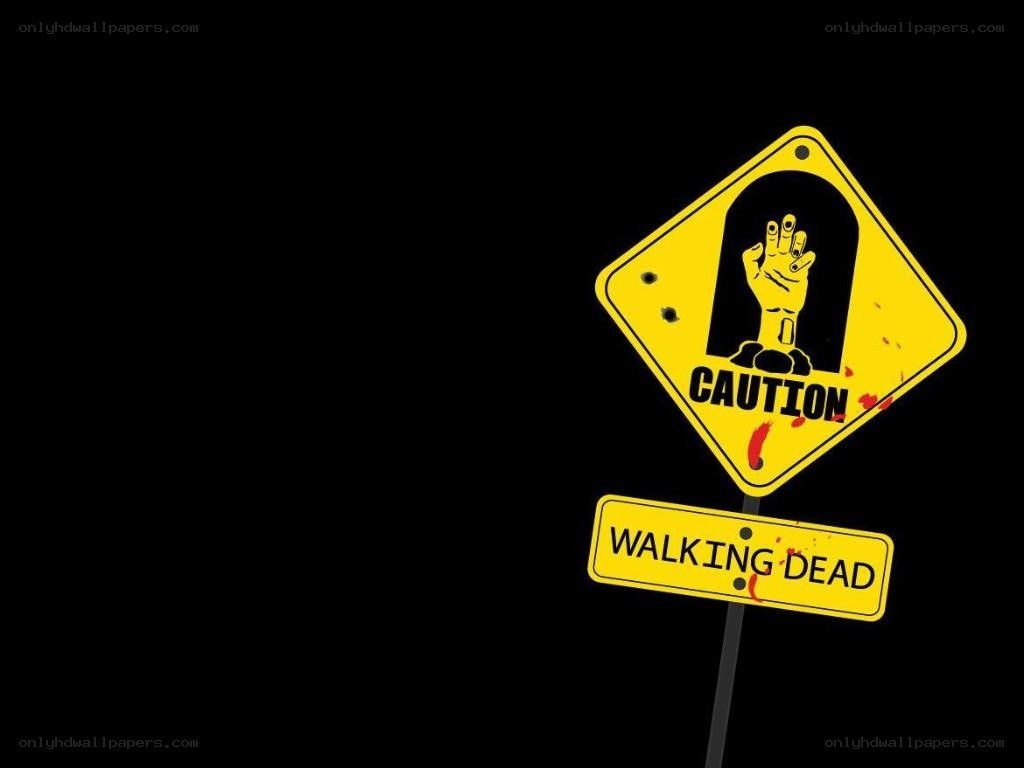 Caution: Walking Dead sign