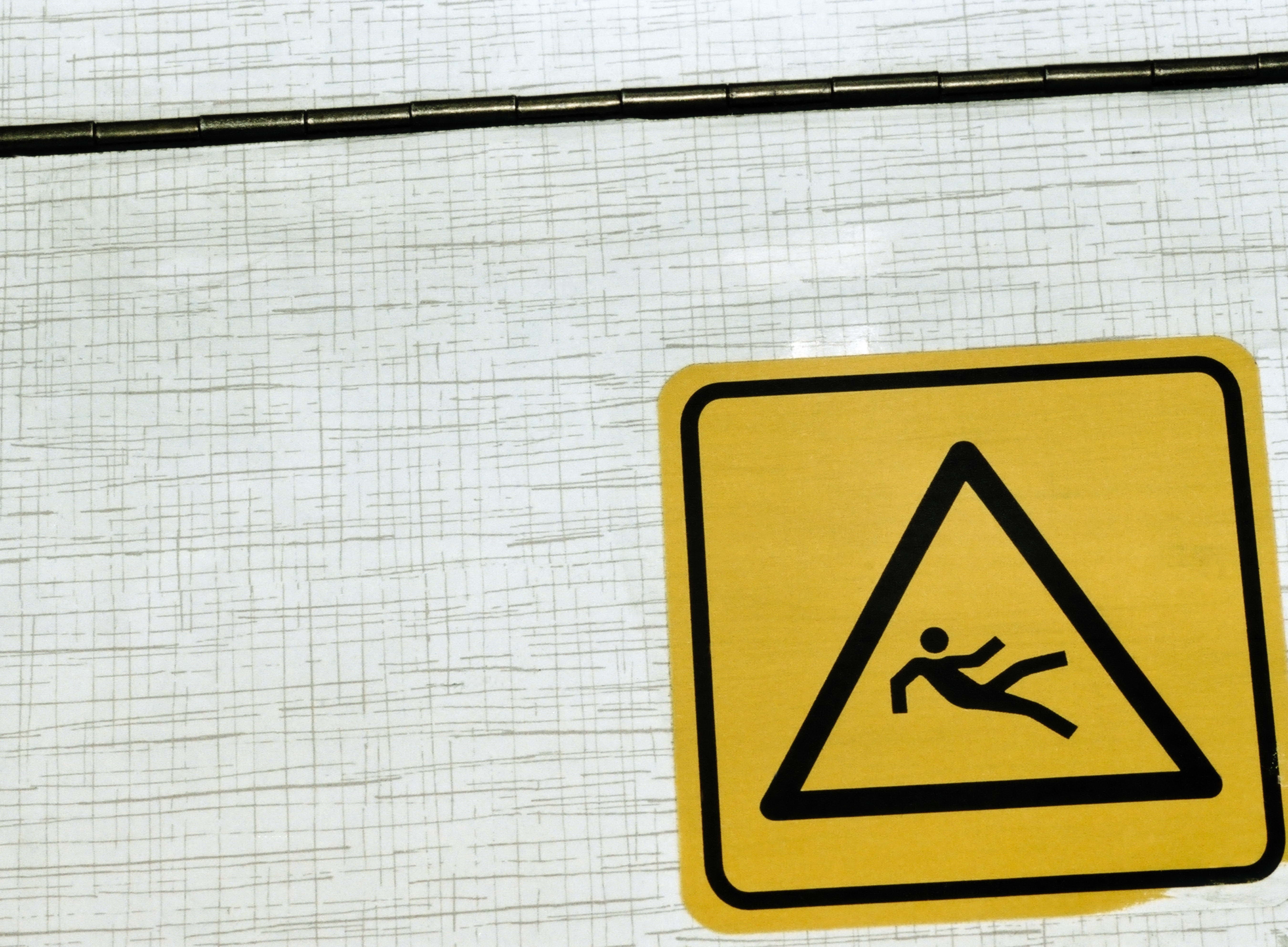 Caution wet floor sign