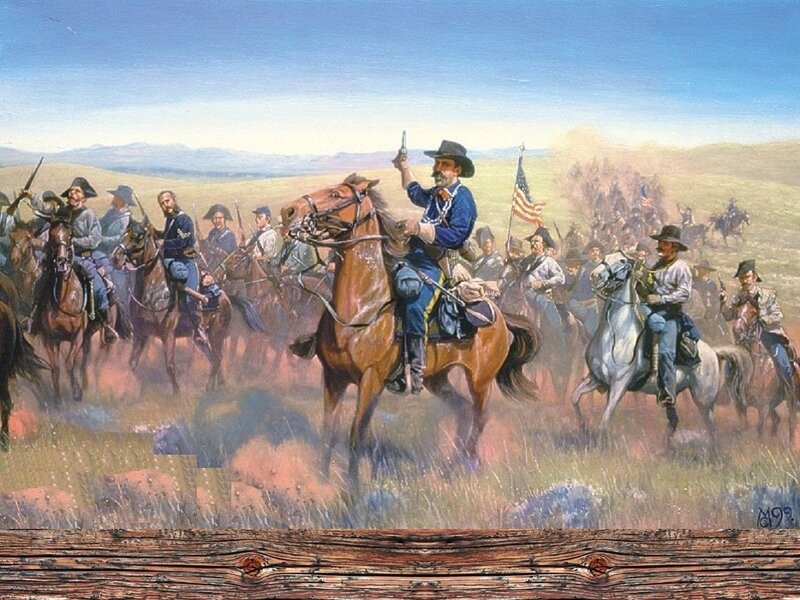 Cavalry charge on the frontier