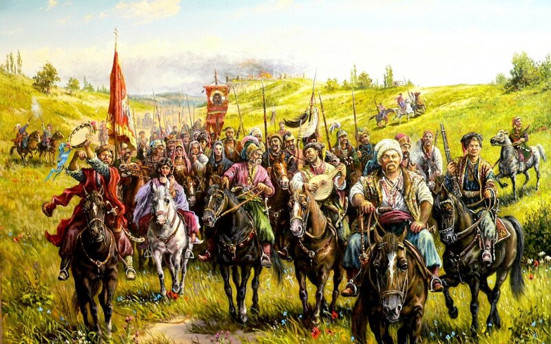 Cavalry Procession on Hill