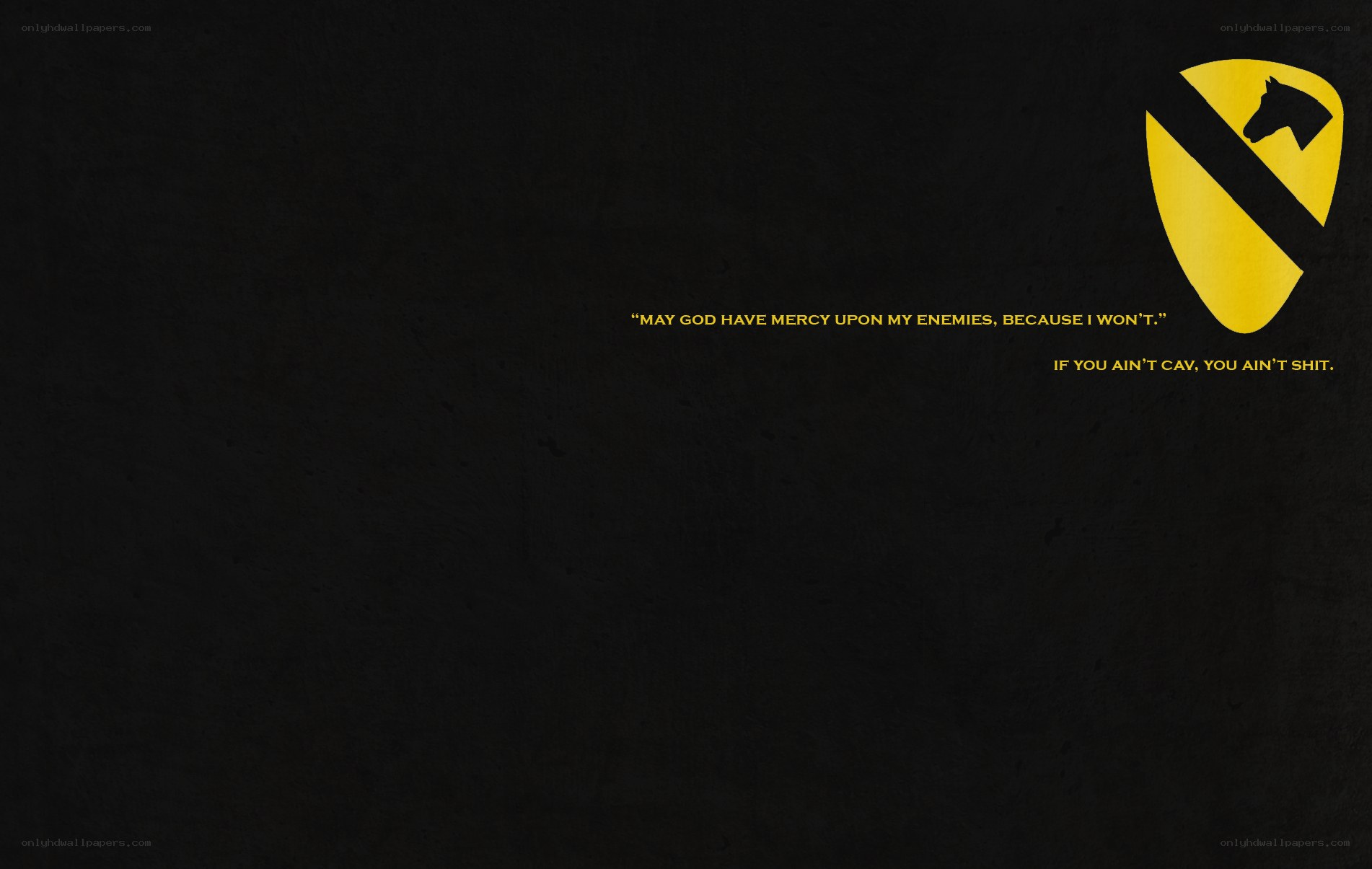 Cavalry quote wallpaper