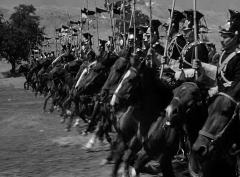 cavalry unit marching in formation