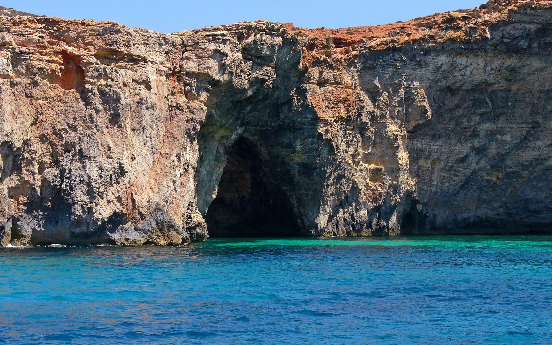 Cave at the sea's edge