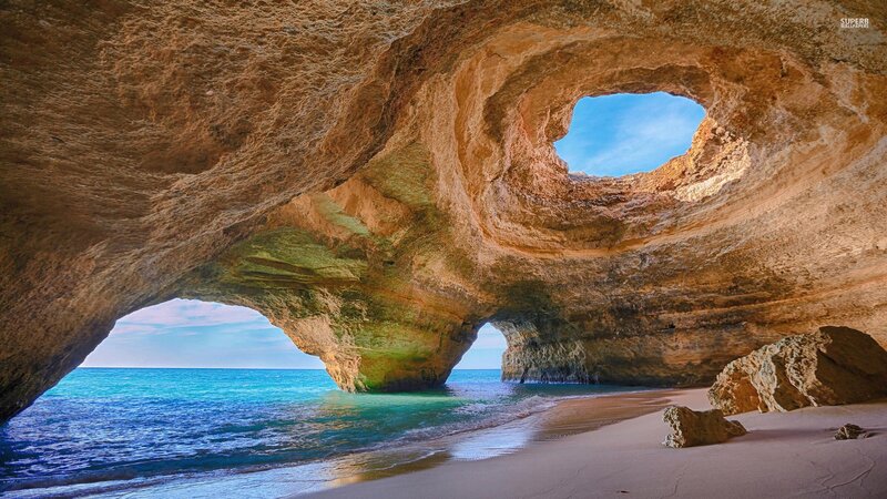 Cave Beach with Ocean