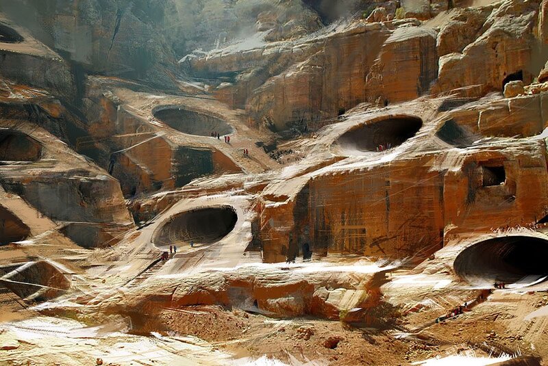 cave city in rocky canyon
