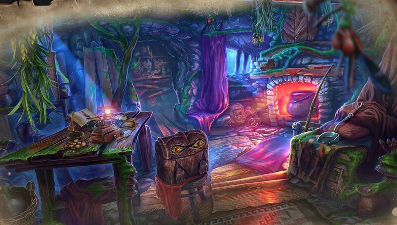 Cave Dwelling Interior — Purple