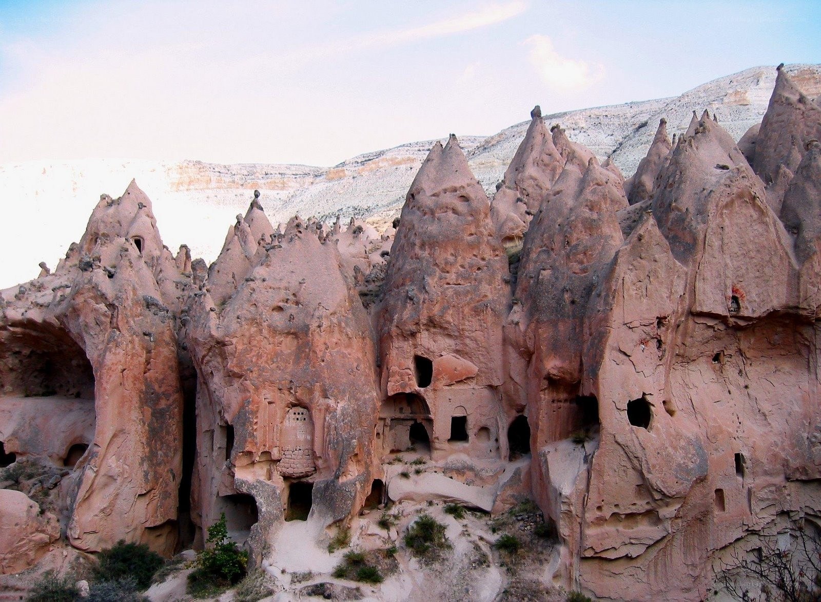 Cave dwellings in Cappadocia