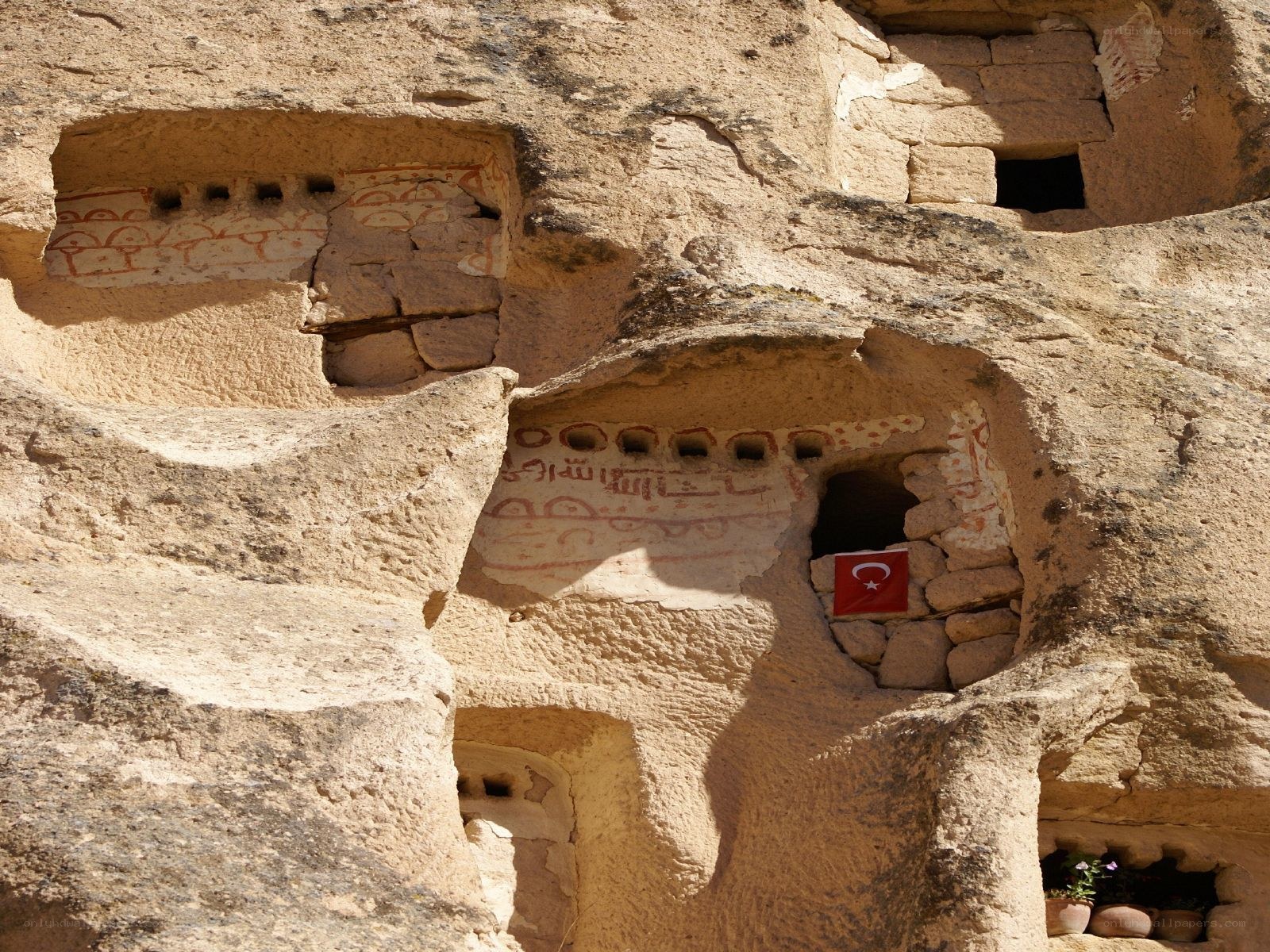 Cave dwellings in Cappadocia