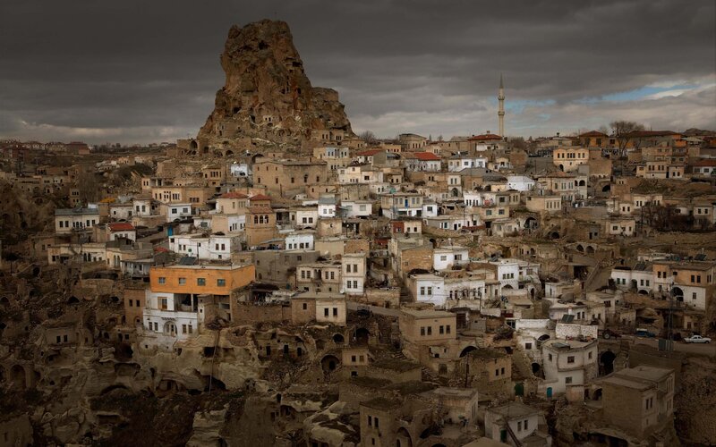 Cave dwellings in Cappadocia