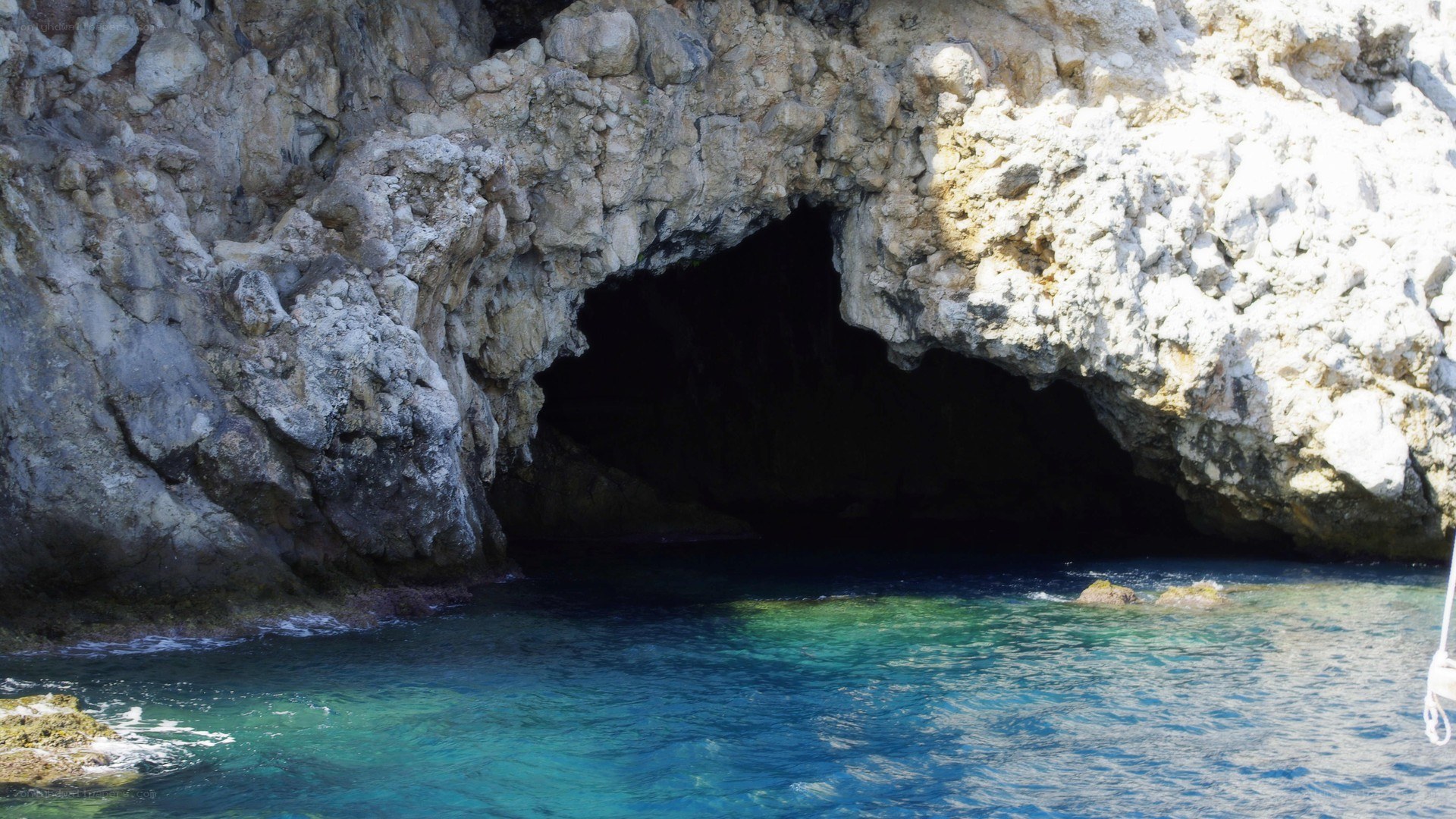 Cave entrance at the sea