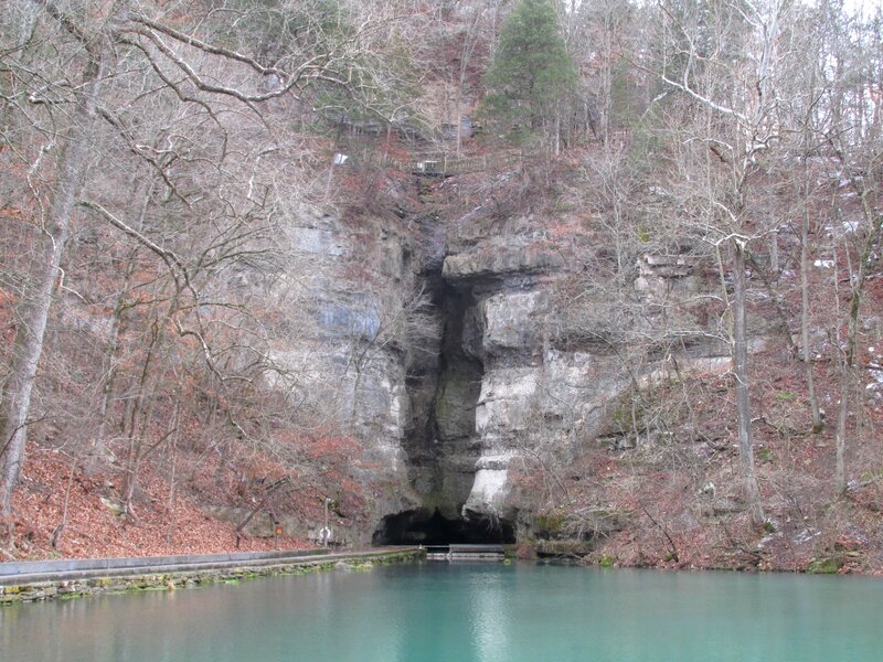 Cave Entrance by Lake