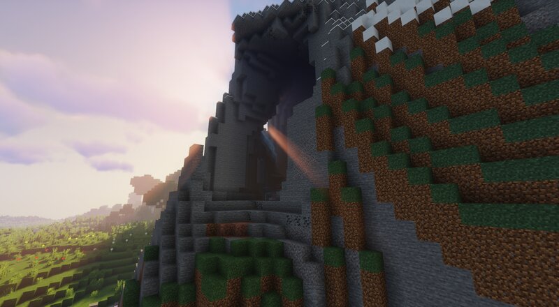 Cave Entrance in Mountain