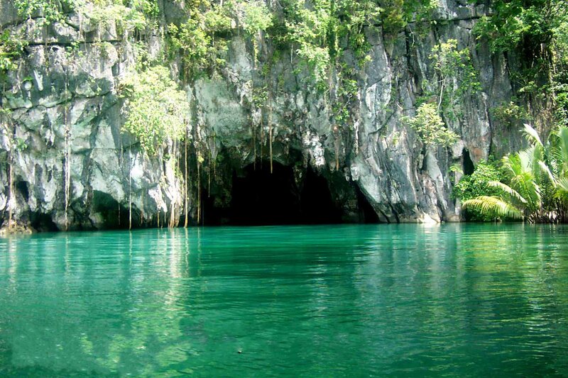 Cave Entrance in Water