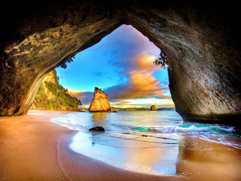 Cave Entrance to Beach