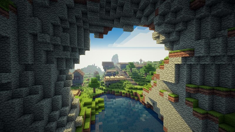Cave Entrance View — Green, Serene