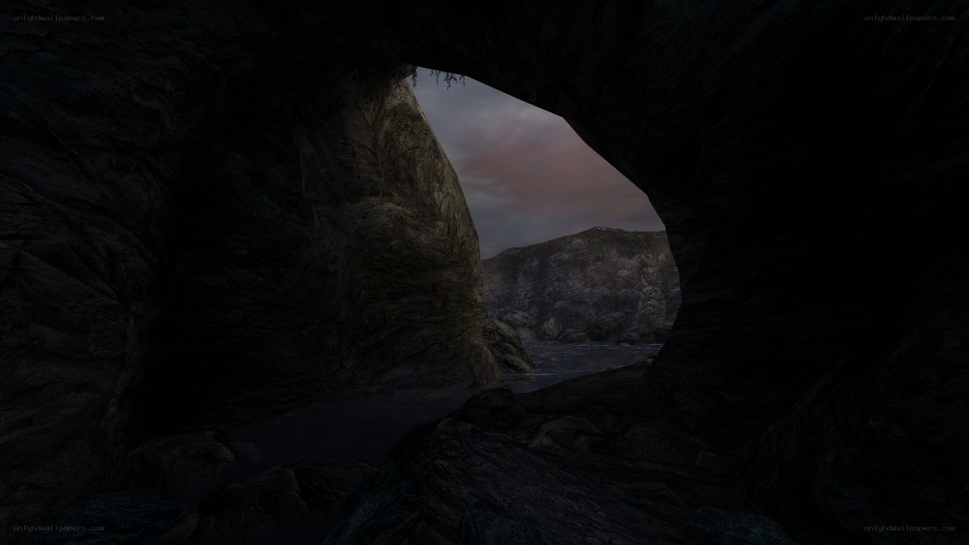 cave entrance view