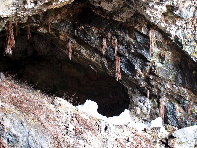 Cave Entrance with Stalactites