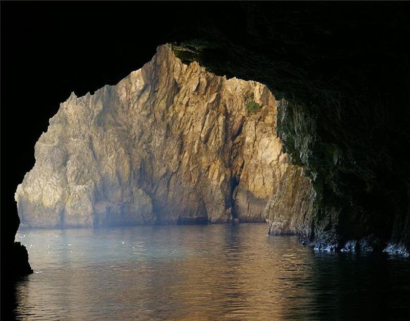 Cave Entrance with Water
