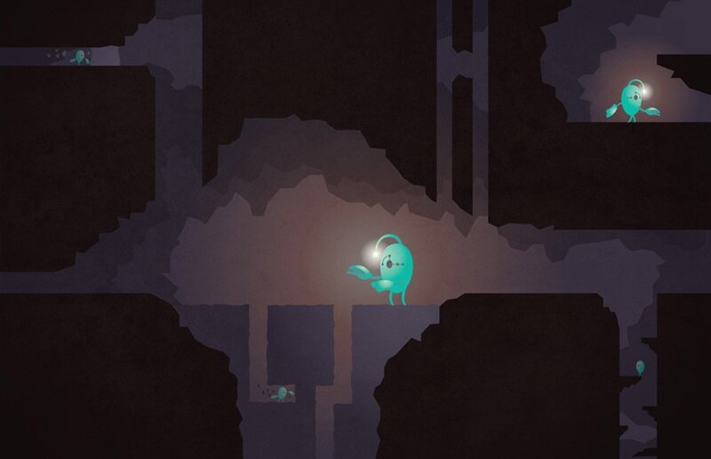 cave exploration game scene