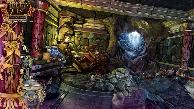 Cave Interior with Cart