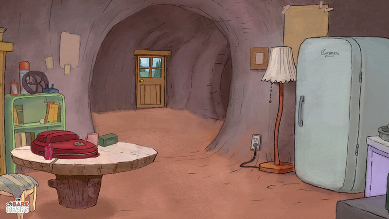 Cave Interior with Furniture