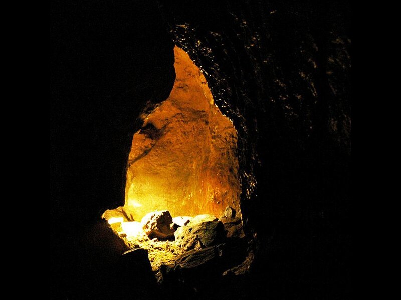 Cave Interior with Light