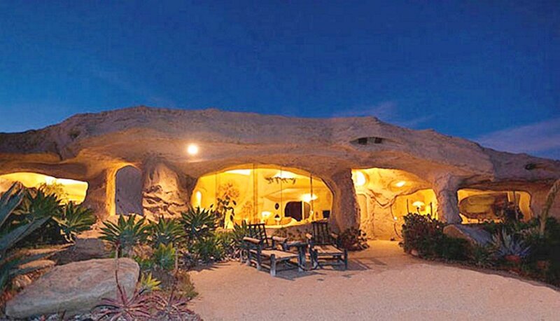 Cave-like House at Night