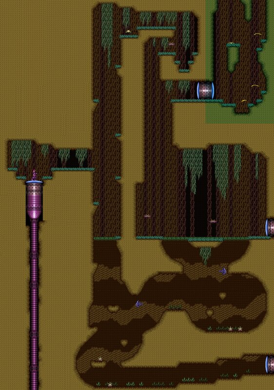 Cave Map with Purple Tower