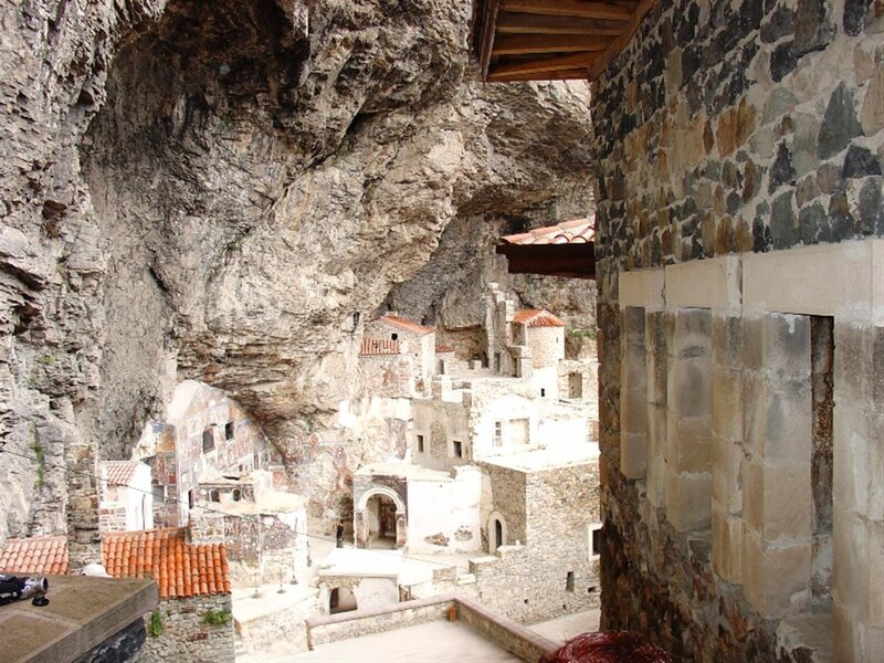 Cave monastery in Meteora