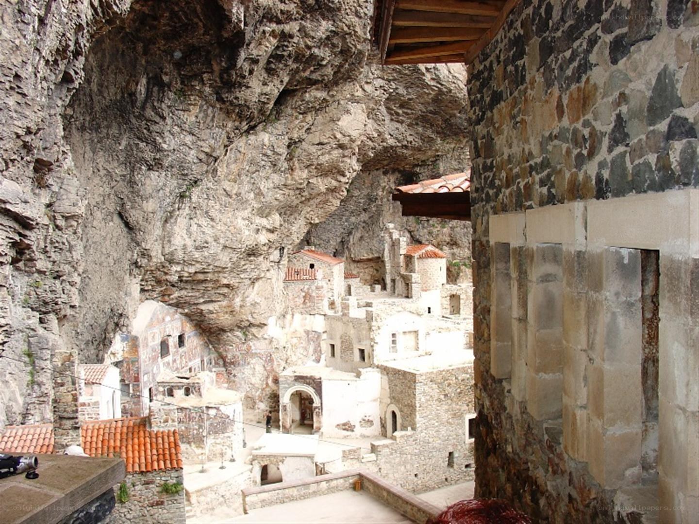 Cave monastery in Meteora