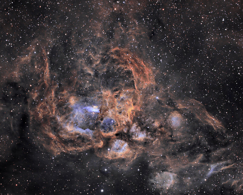 Cave Nebula in Cygnus