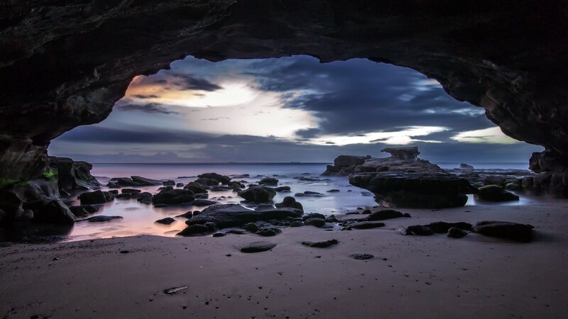 Cave Opening at Beach
