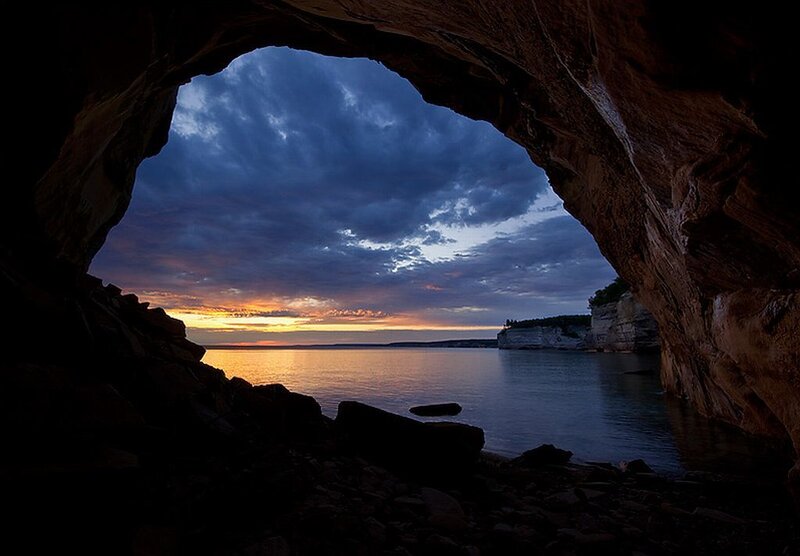 Cave Opening at Sunset