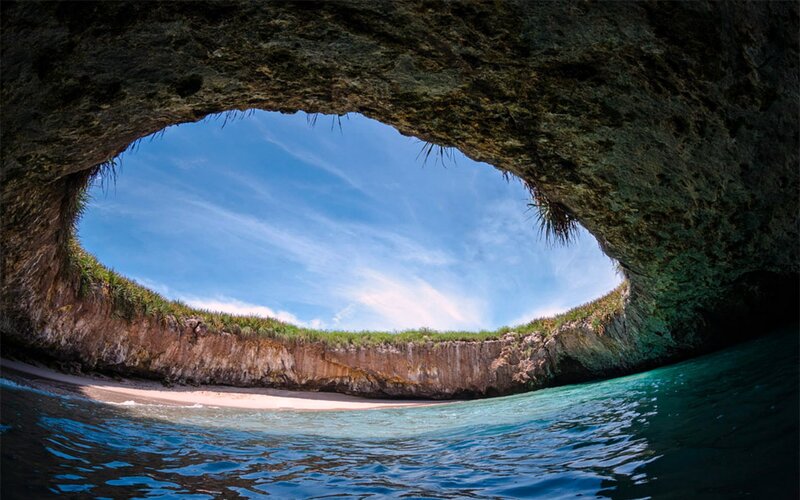 Cave Opening to Beach