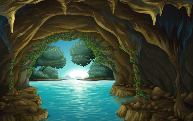 Cave Opening to River