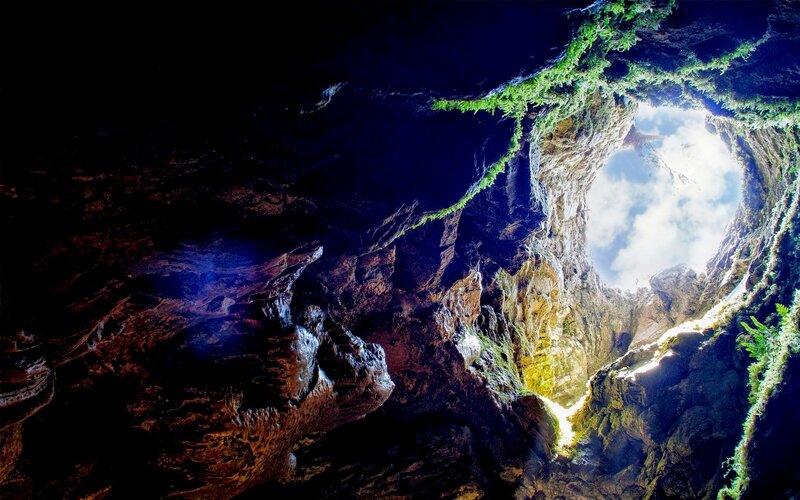 Cave Opening to Sky