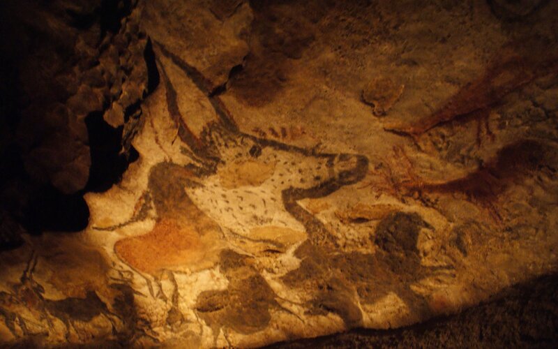 cave painting of a bison