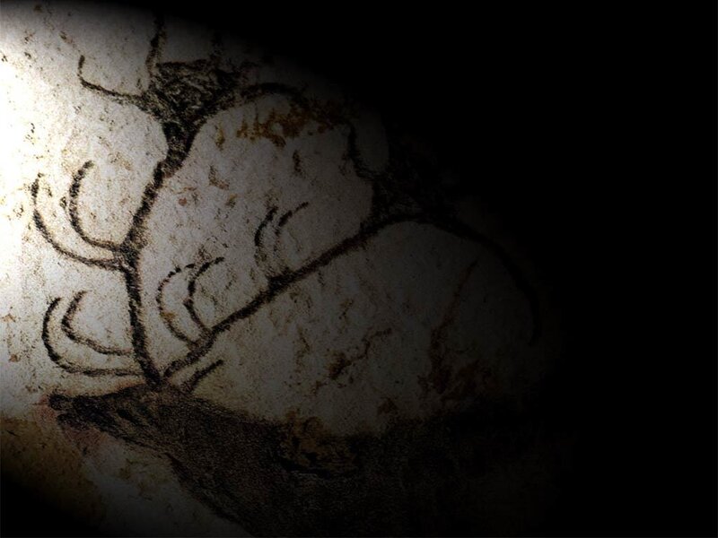 cave painting of a deer