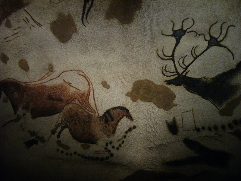 cave painting of animals