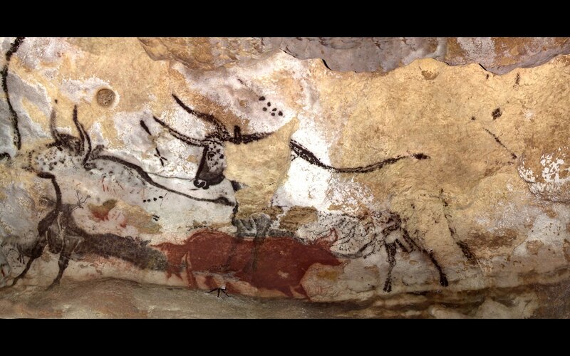 cave painting of animals