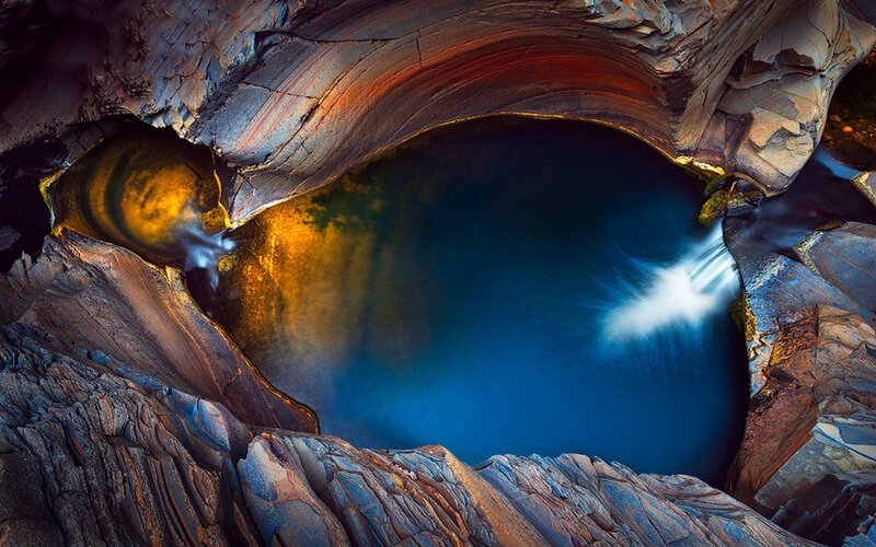 Cave Pool with Waterfall