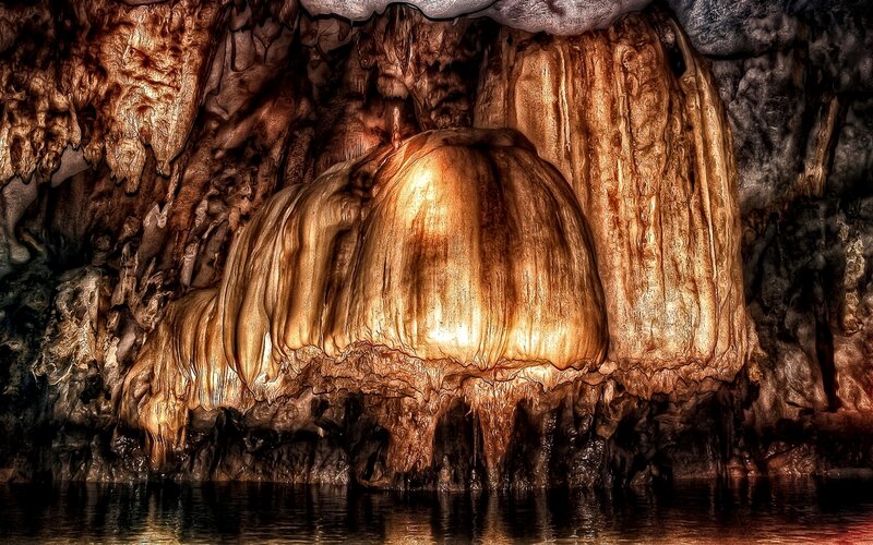 Cave Stalactite Formation