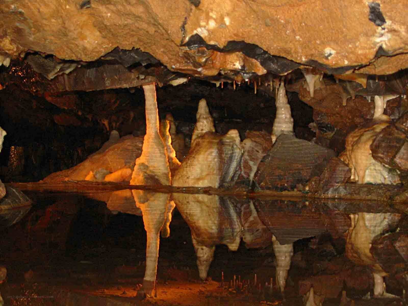 cave stalactites and stalagmites