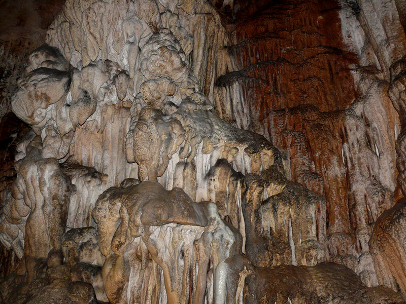 Cave Stalactites and Stalagmites — Brown, Natural