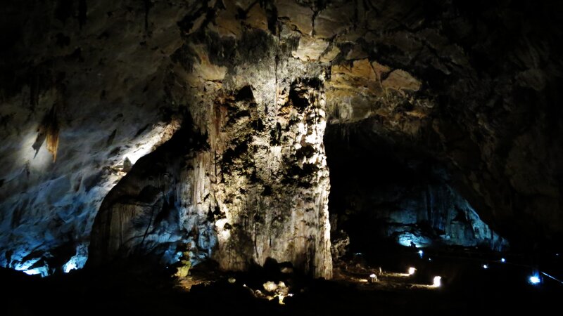 Cave Stalagmite Formation — Black