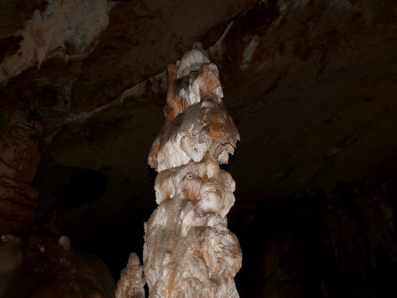Cave Stalagmite Formation — Brown, Dark